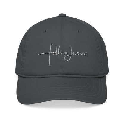 "Follow Jesus" | Organic Embroidered Baseball Cap